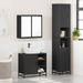 Ensemble de meubles salle de bain 3 pcs noir bois d'ingénierie - Photo n°4