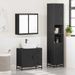 Ensemble de meubles salle de bain 3 pcs noir bois d'ingénierie - Photo n°4