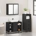 Ensemble de meubles salle de bain 3 pcs noir bois d'ingénierie - Photo n°4