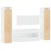 Ensemble de meubles salle de bain 4 pcs blanc bois d'ingénierie - Photo n°7