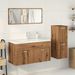 Ensemble de meubles salle de bain 4 pcs bois d'ingénierie - Photo n°3