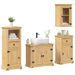 Ensemble de meubles salle de bain 4 pcs Corona bois pin massif - Photo n°1