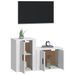 Ensemble de meubles TV 2 pcs Blanc Bois d'ingénierie - Photo n°3