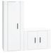 Ensemble de meubles TV 2 pcs blanc brillant bois d'ingénierie - Photo n°1