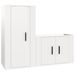 Ensemble de meubles TV 2 pcs blanc brillant bois d'ingénierie - Photo n°1