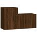 Ensemble de meubles TV 2 pcs Chêne marron Bois d'ingénierie - Photo n°1