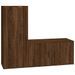 Ensemble de meubles TV 2 pcs Chêne marron Bois d'ingénierie - Photo n°1