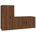 Ensemble de meubles TV 2 pcs Chêne marron Bois d'ingénierie - Photo n°1