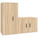 Ensemble de meubles TV 2 pcs chêne sonoma bois d'ingénierie - Photo n°1