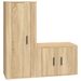 Ensemble de meubles TV 2 pcs chêne sonoma bois d'ingénierie - Photo n°1