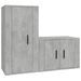 Ensemble de meubles TV 2 pcs gris béton bois d'ingénierie - Photo n°1