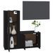 Ensemble de meubles TV 2 pcs noir bois d'ingénierie - Photo n°3