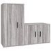 Ensemble de meubles TV 2 pcs Sonoma gris Bois d'ingénierie - Photo n°1