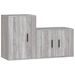 Ensemble de meubles TV 2 pcs Sonoma gris Bois d'ingénierie - Photo n°1