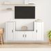 Ensemble de meubles TV 3 pcs Blanc Bois d'ingénierie - Photo n°2