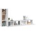 Ensemble de meubles TV 3 pcs Blanc Bois d'ingénierie - Photo n°4