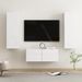 Ensemble de meubles TV 3 pcs Blanc brillant 8 - Photo n°1