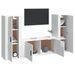 Ensemble de meubles TV 3 pcs Blanc brillant Bois d'ingénierie - Photo n°3