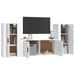 Ensemble de meubles TV 3 pcs Blanc brillant Bois d'ingénierie - Photo n°3