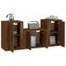 Ensemble de meubles TV 3 pcs Chêne marron Bois d'ingénierie - Photo n°3