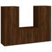 Ensemble de meubles TV 3 pcs Chêne marron Bois d'ingénierie - Photo n°1