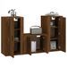 Ensemble de meubles TV 3 pcs Chêne marron Bois d'ingénierie - Photo n°3