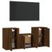 Ensemble de meubles TV 3 pcs Chêne marron Bois d'ingénierie - Photo n°3