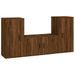 Ensemble de meubles TV 3 pcs Chêne marron Bois d'ingénierie - Photo n°1