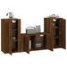 Ensemble de meubles TV 3 pcs Chêne marron Bois d'ingénierie - Photo n°3