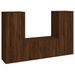 Ensemble de meubles TV 3 pcs Chêne marron Bois d'ingénierie - Photo n°1