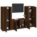 Ensemble de meubles TV 3 pcs Chêne marron Bois d'ingénierie - Photo n°3