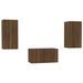 Ensemble de meubles TV 3 pcs Chêne marron Bois d'ingénierie - Photo n°2