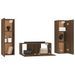 Ensemble de meubles TV 3 pcs Chêne marron Bois d'ingénierie - Photo n°4