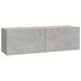 Ensemble de meubles TV 3 pcs Gris béton Bois d'ingénierie - Photo n°5