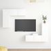 Ensemble de meubles TV 4 pcs Blanc 6 - Photo n°1