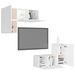 Ensemble de meubles TV 4 pcs Blanc 4 - Photo n°3