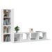 Ensemble de meubles TV 4 pcs Blanc Bois d'ingénierie - Photo n°4