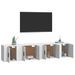 Ensemble de meubles TV 4 pcs Blanc Bois d'ingénierie - Photo n°3