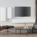 Ensemble de meubles TV 4 pcs Blanc Bois d'ingénierie - Photo n°1