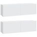 Ensemble de meubles TV 4 pcs Blanc Bois d'ingénierie - Photo n°5