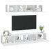 Ensemble de meubles TV 4 pcs Blanc Bois d'ingénierie - Photo n°7