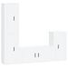 Ensemble de meubles TV 4 pcs Blanc brillant Bois d'ingénierie - Photo n°1