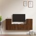 Ensemble de meubles TV 4 pcs Chêne marron Bois d'ingénierie - Photo n°2