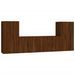 Ensemble de meubles TV 4 pcs Chêne marron Bois d'ingénierie - Photo n°1