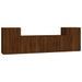 Ensemble de meubles TV 4 pcs Chêne marron Bois d'ingénierie - Photo n°1