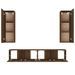 Ensemble de meubles TV 4 pcs Chêne marron Bois d'ingénierie - Photo n°6