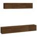 Ensemble de meubles TV 4 pcs Chêne marron Bois d'ingénierie - Photo n°2