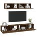 Ensemble de meubles TV 4 pcs Chêne marron Bois d'ingénierie - Photo n°7