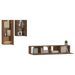 Ensemble de meubles TV 4 pcs Chêne marron Bois d'ingénierie - Photo n°4