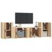 Ensemble de meubles TV 4 pcs Chêne sonoma Bois d'ingénierie - Photo n°3